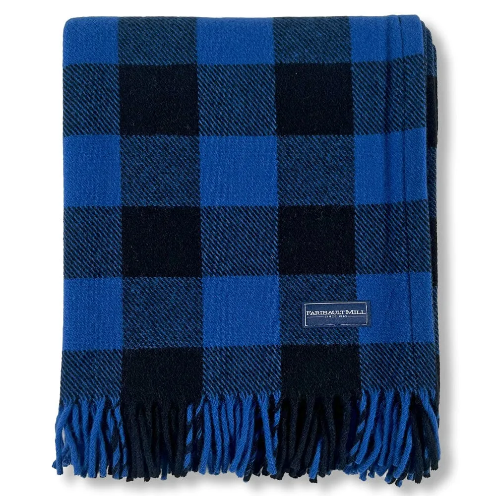 Buffalo Check Wool Throw Blanket