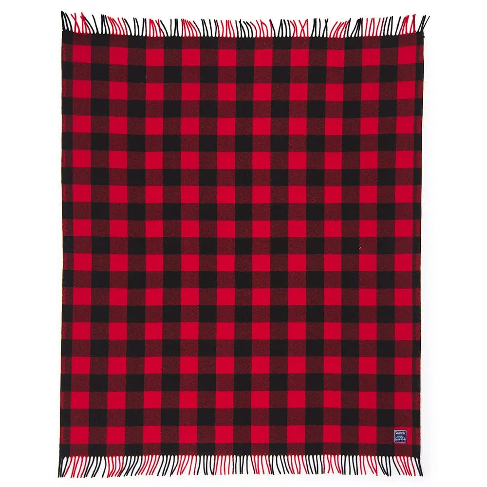 Buffalo Check Wool Throw Blanket