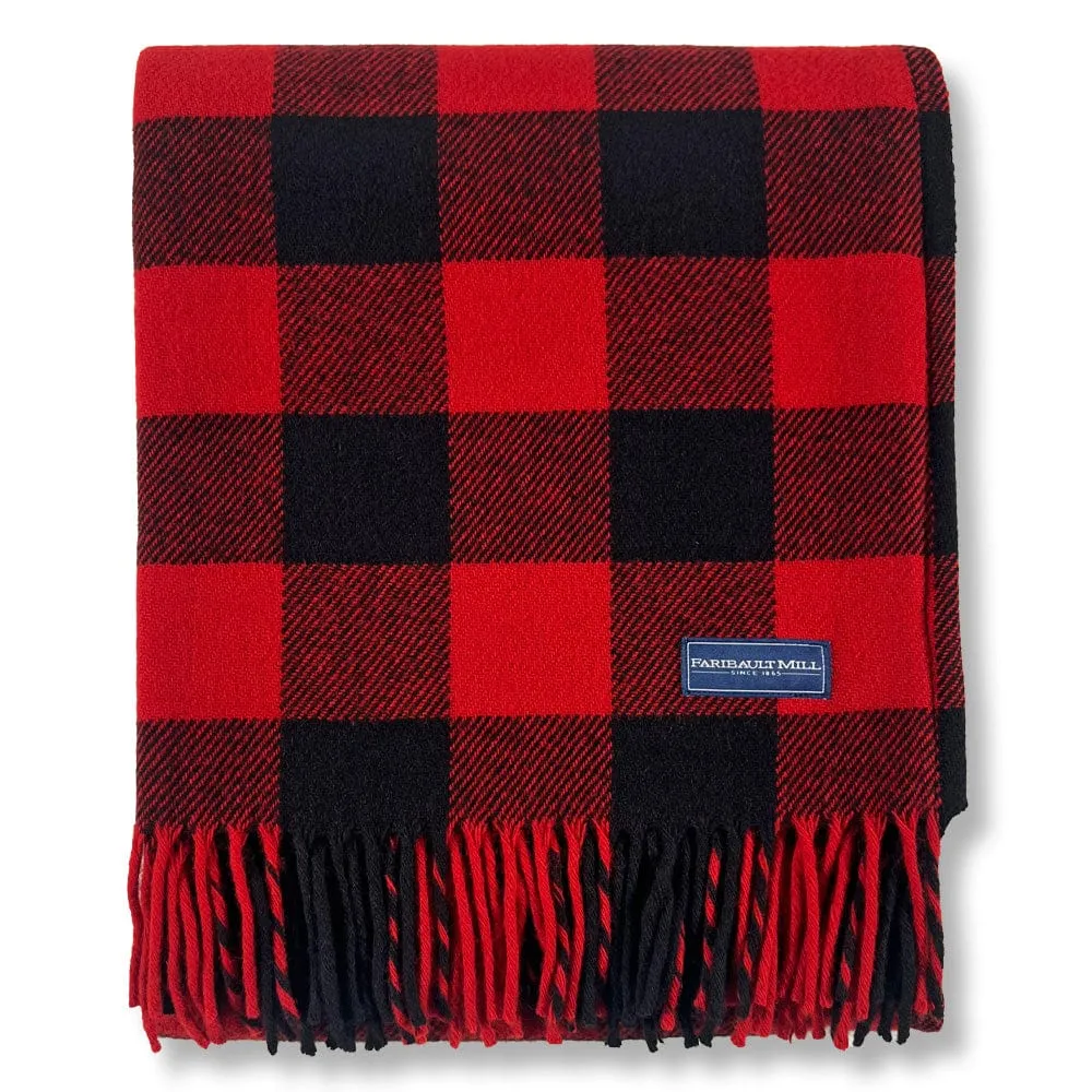 Buffalo Check Wool Throw Blanket