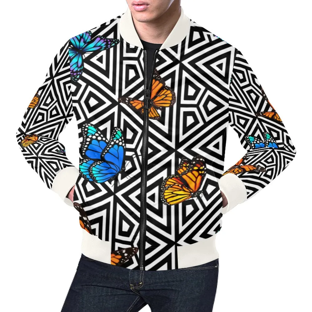 BUTTERFLY LCC Bomber Jacket for Men