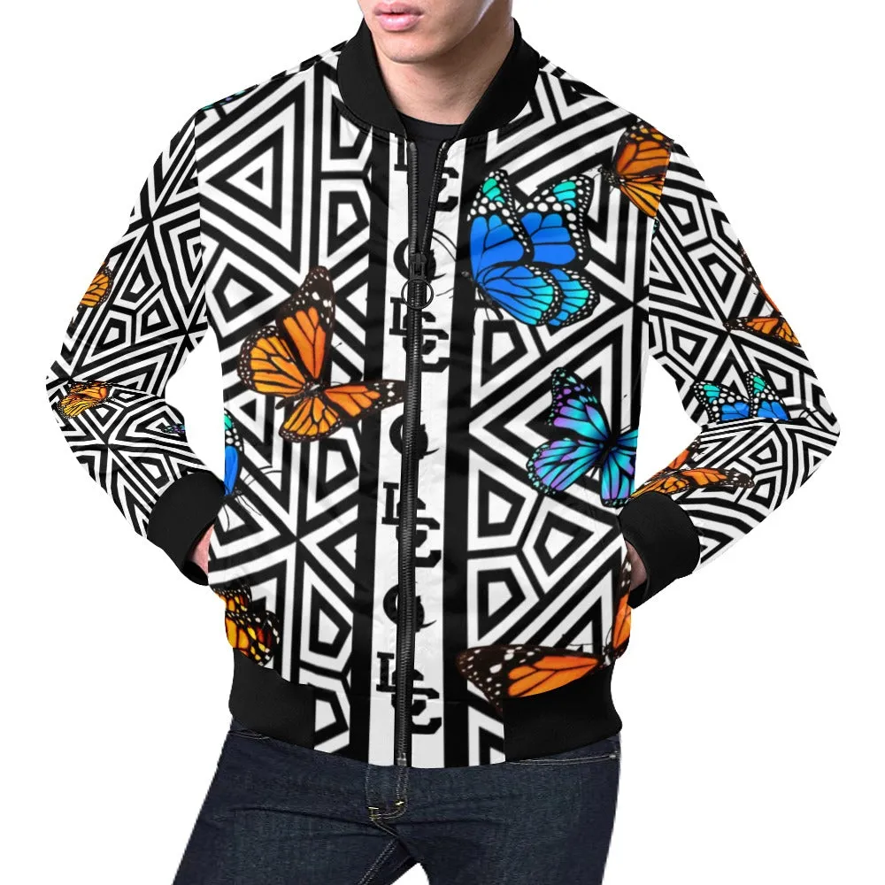 BUTTERFLY LCC Bomber Jacket for Men