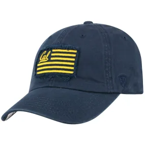 Cal Bears TOW Navy "Flag 4" Crew Adj. Relax Hat Cap