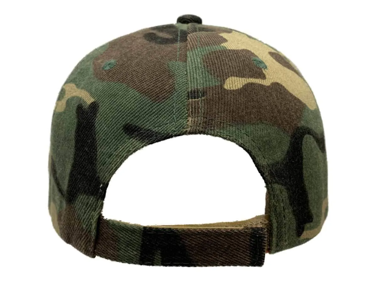 Camouflage XM Structured Adjustable Strap Blank Hat Cap