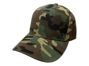 Camouflage XM Structured Adjustable Strap Blank Hat Cap