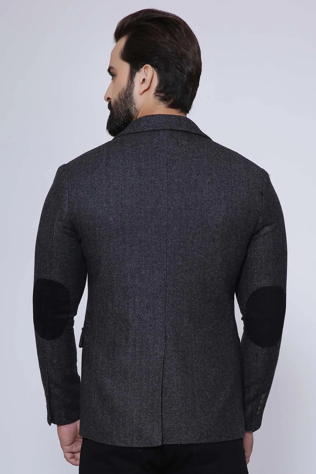 CASUAL COAT SLIM FIT CHARCOAL