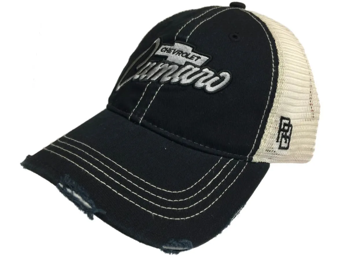 Chevrolet Chevy Camaro Retro Brand Mesh Adjustable Snapback Trucker Hat Cap