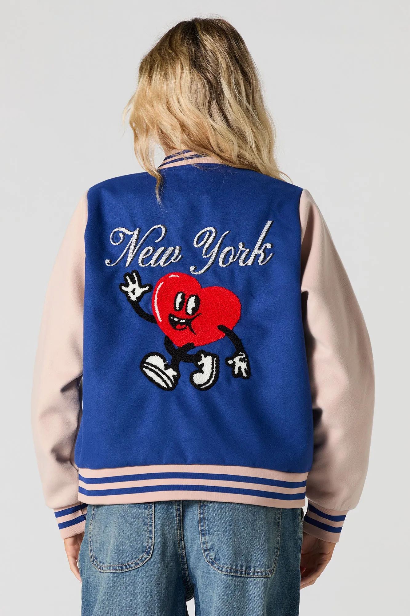 City Embroidered Bomber Jacket