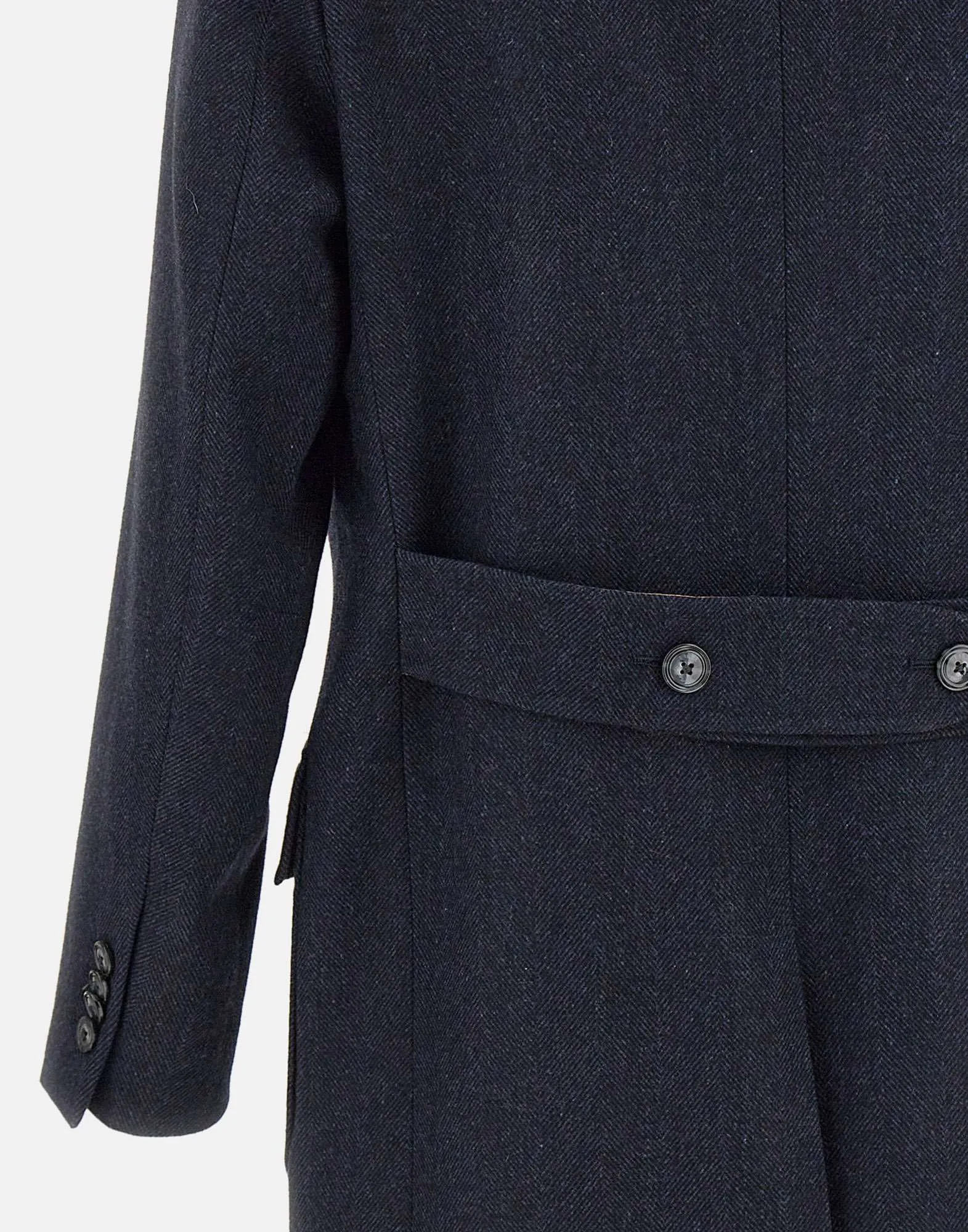 Clang Blue Wool Coat