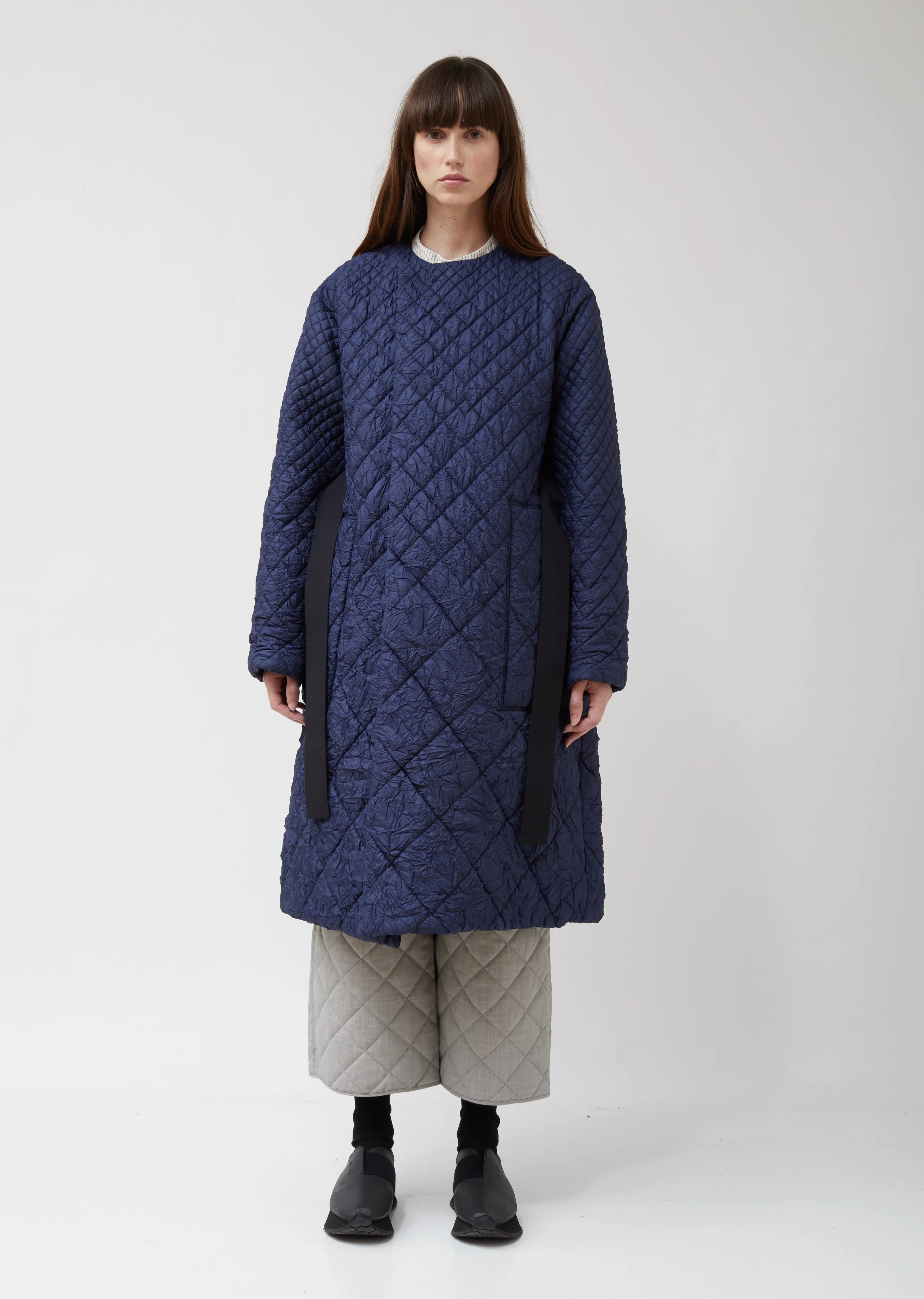 Clecy Wrinkled Quilting Coat