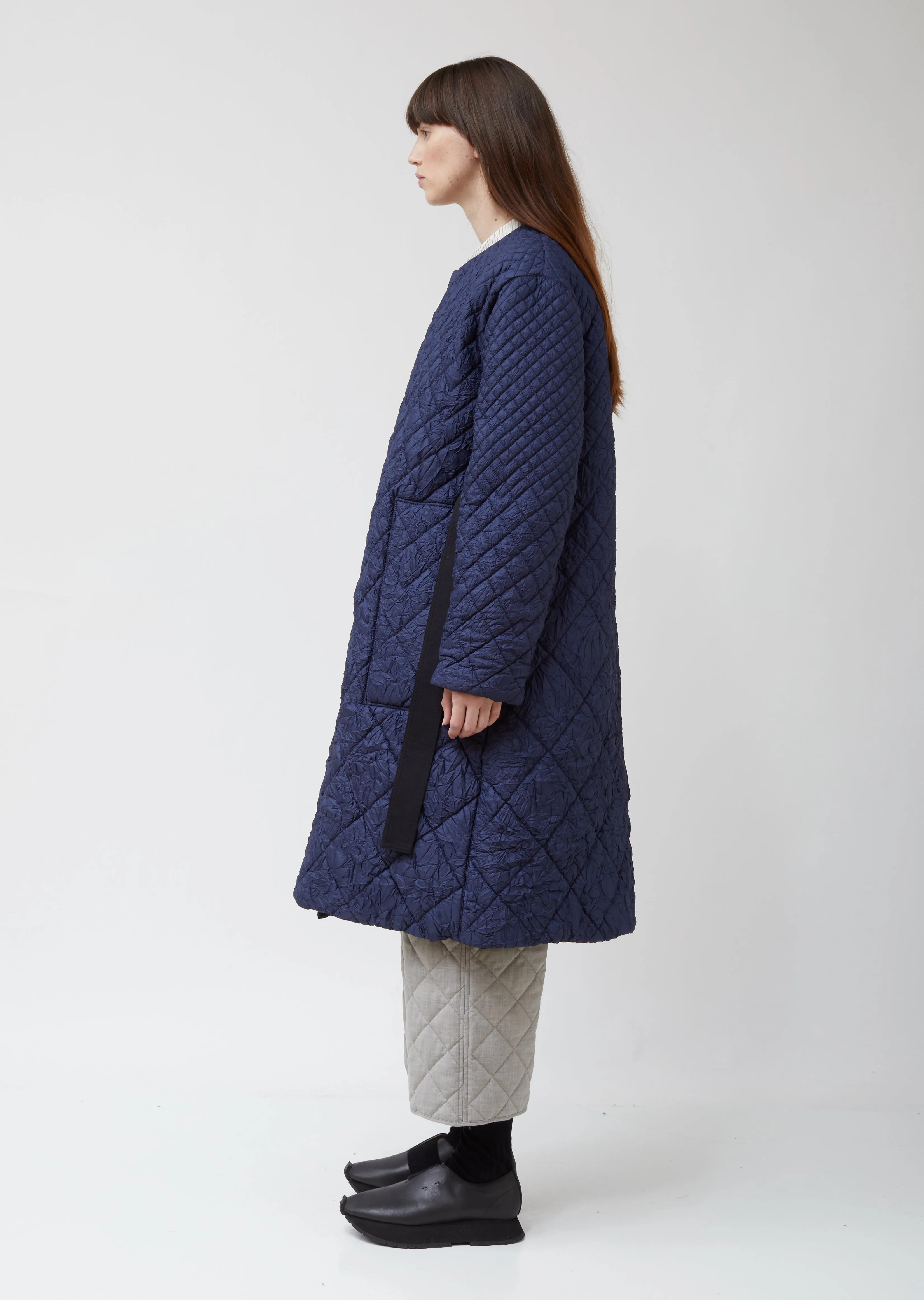 Clecy Wrinkled Quilting Coat