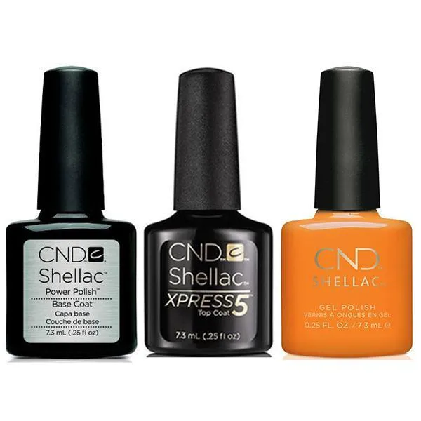 CND - Shellac Xpress5 Combo - Base, Top & Gypsy (0.25 oz)