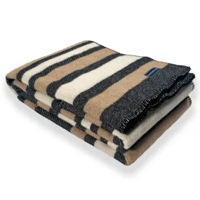 Coastal Cottage Stripe Wool Throw