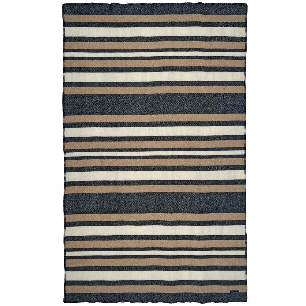 Coastal Cottage Stripe Wool Throw