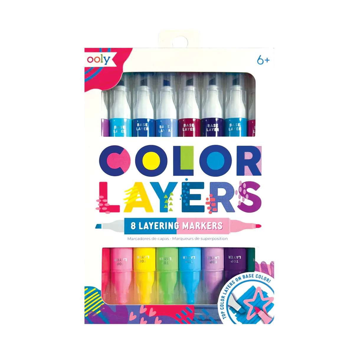 Color Layers Double Ended Layering Markers - Set of 8 | OOLY