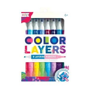 Color Layers Double Ended Layering Markers - Set of 8 | OOLY