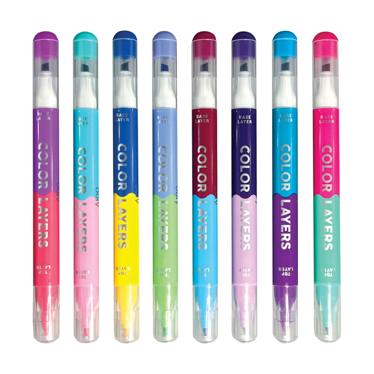 Color Layers Double Ended Layering Markers - Set of 8 | OOLY