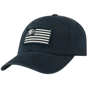 Colorado Buffaloes TOW Black "Flag 4" Crew Adj. Relax Hat Cap