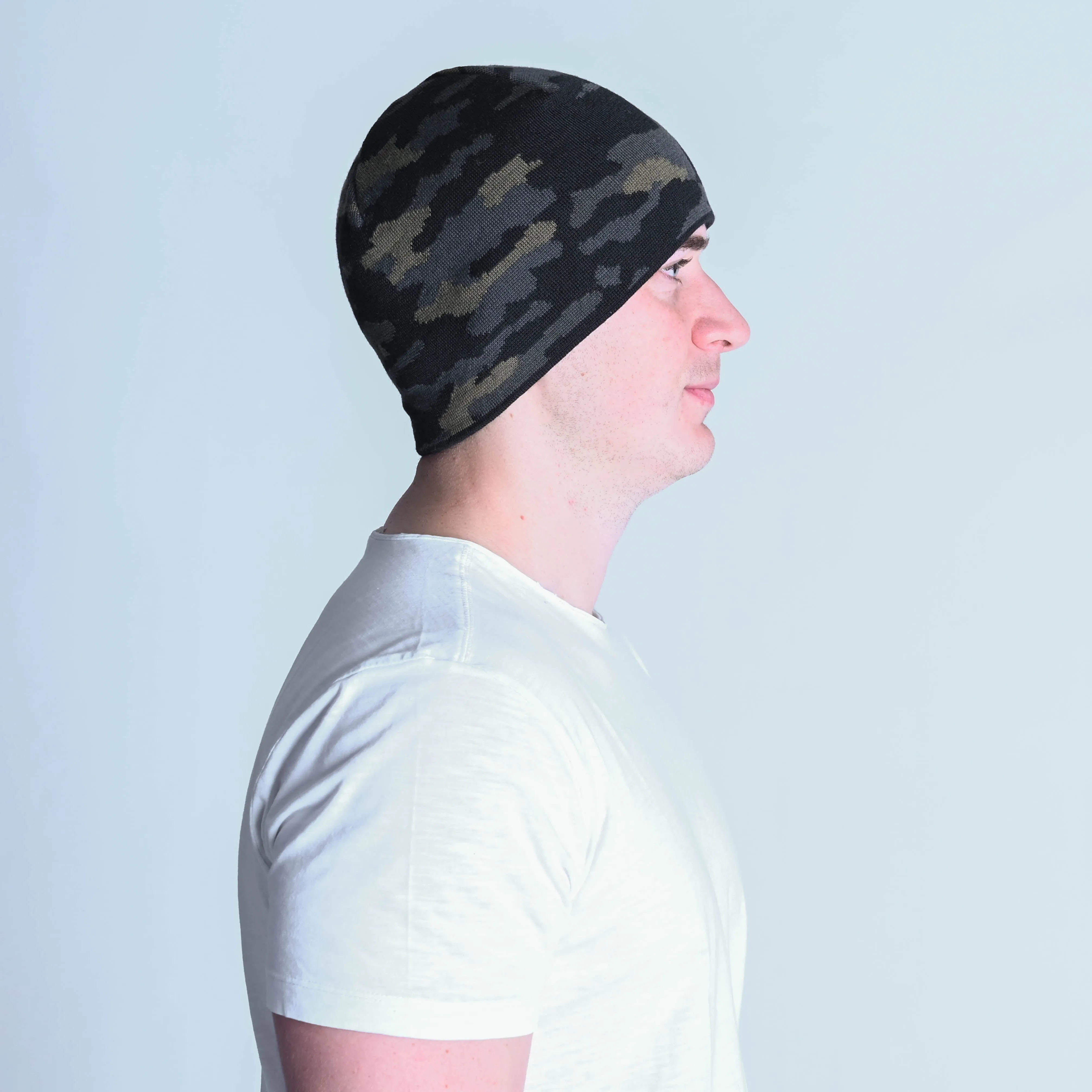 Commando Black Beanie