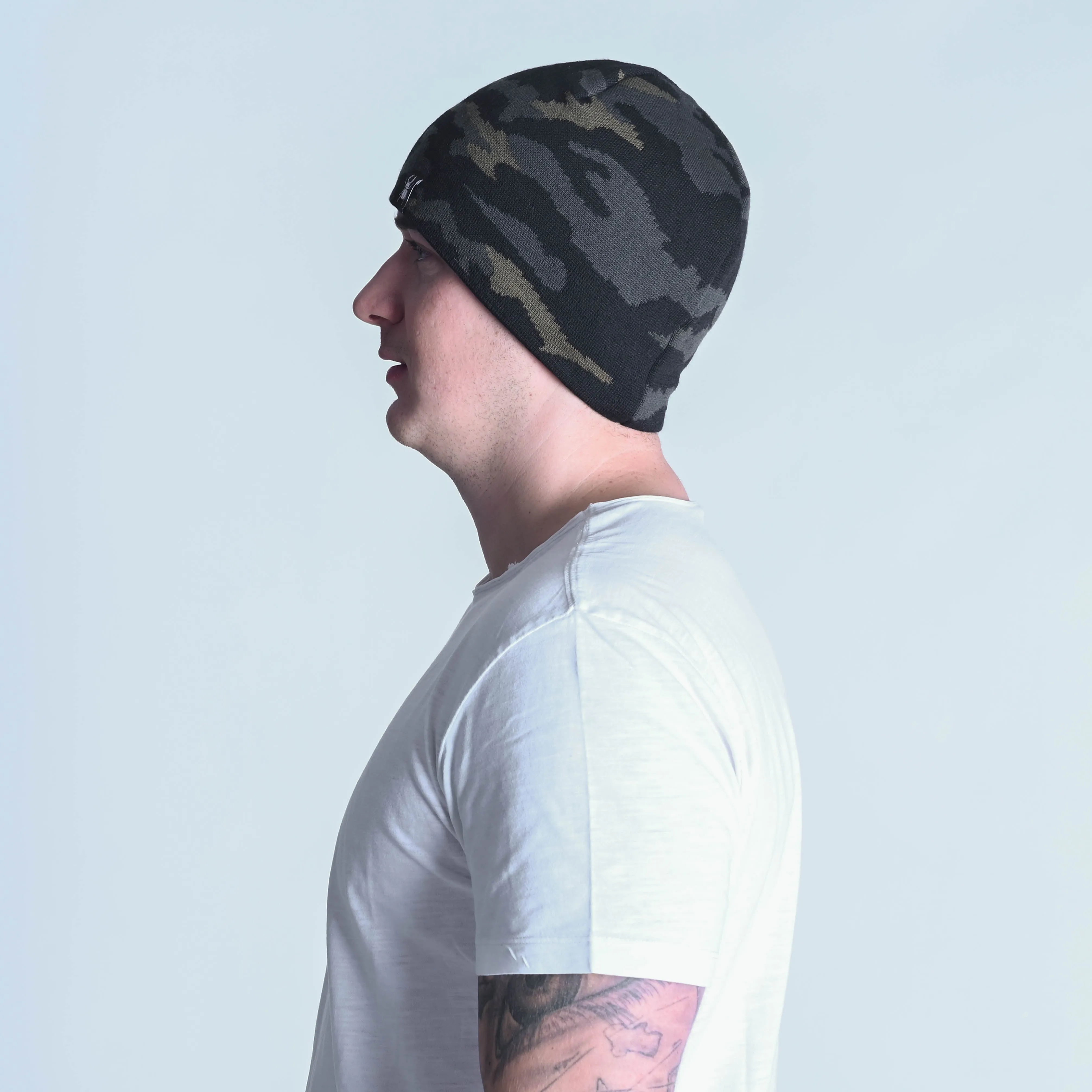 Commando Black Beanie