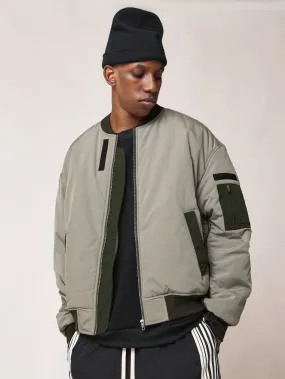 Contrast Colour Bomber Jacket