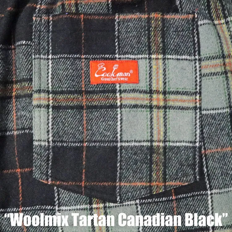 Cookman Chef Pants - Woolmix Tartan : Canadian Black