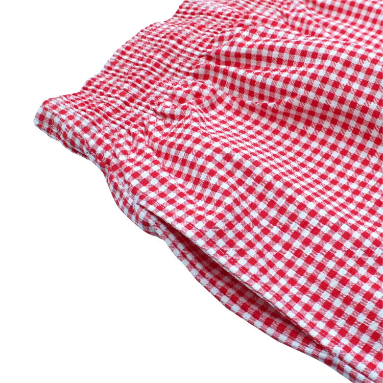 Cookman Chef Short Pants - Gingham : Red