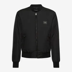 Dolce & Gabbana Plaque Nylon Bomber Jacket