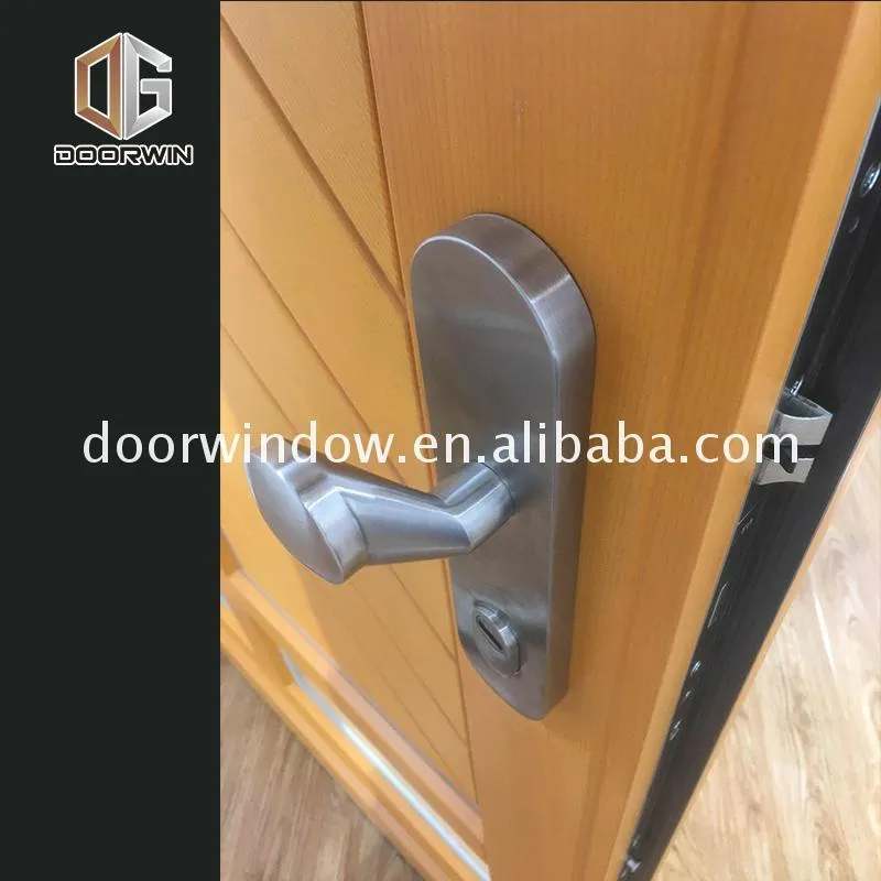 DOORWIN 2021Factory price wholesale silver aluminium doors shop entry security