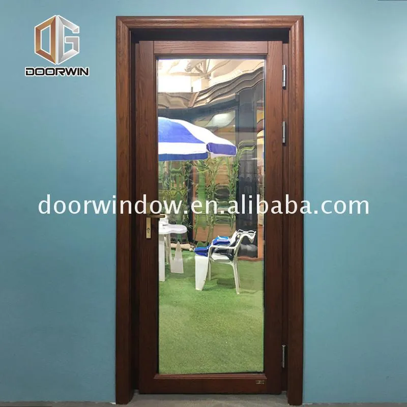 DOORWIN 2021Factory price wholesale silver aluminium doors shop entry security