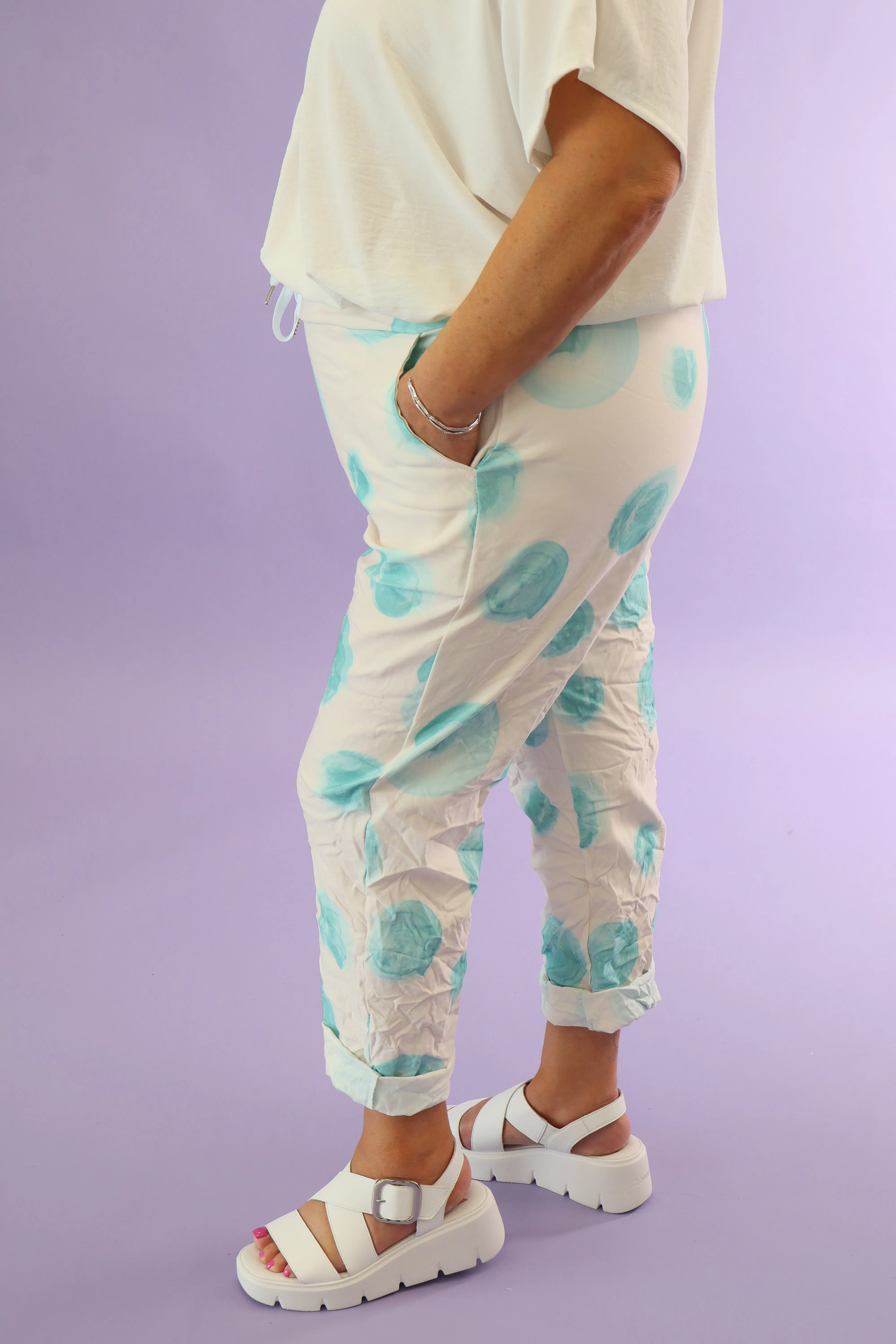 Dottie Jogger in Turquoise