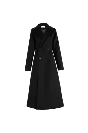 Double-sided wool coat | Long wool coat | Street style wool coat