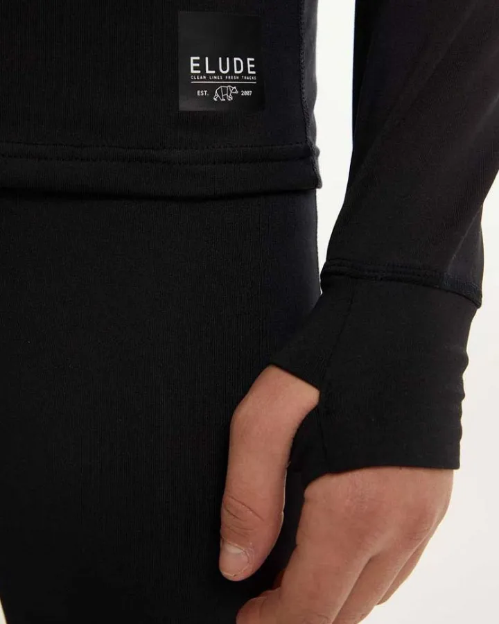 Elude Boys Crew Neck Top - True Black - 2023