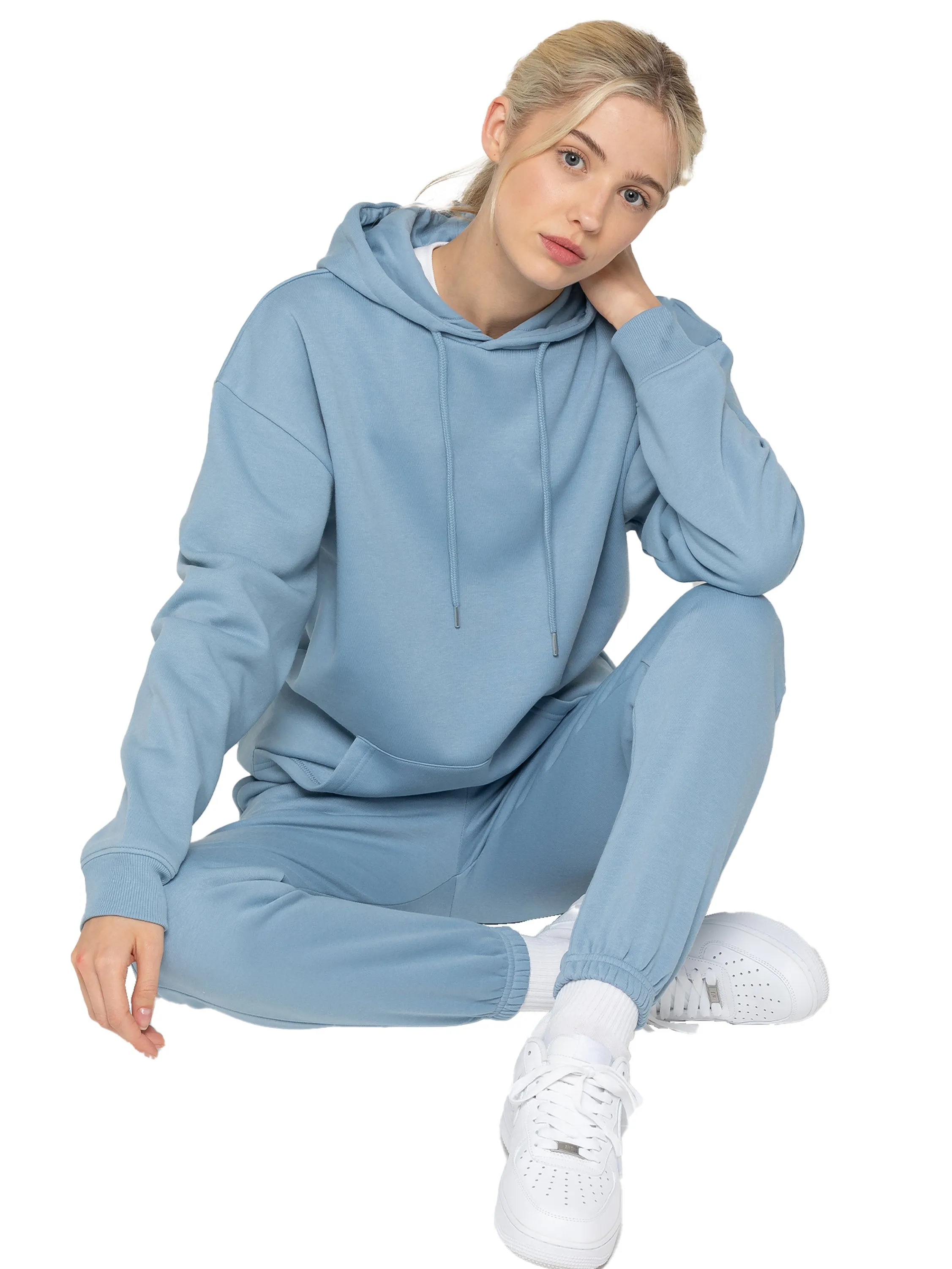 Enzo | Womens Oversized Pullover Hoodie Tracksuit Set