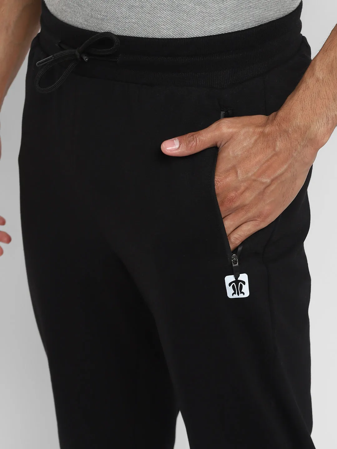 Essentials Black Solid Joggers