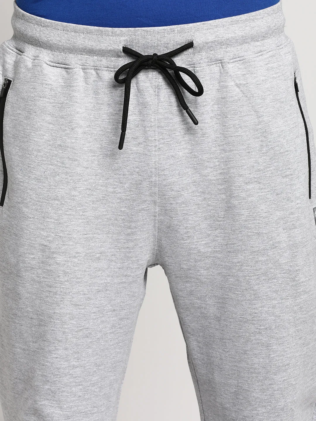 Essentials Grey Melange Solid Joggers