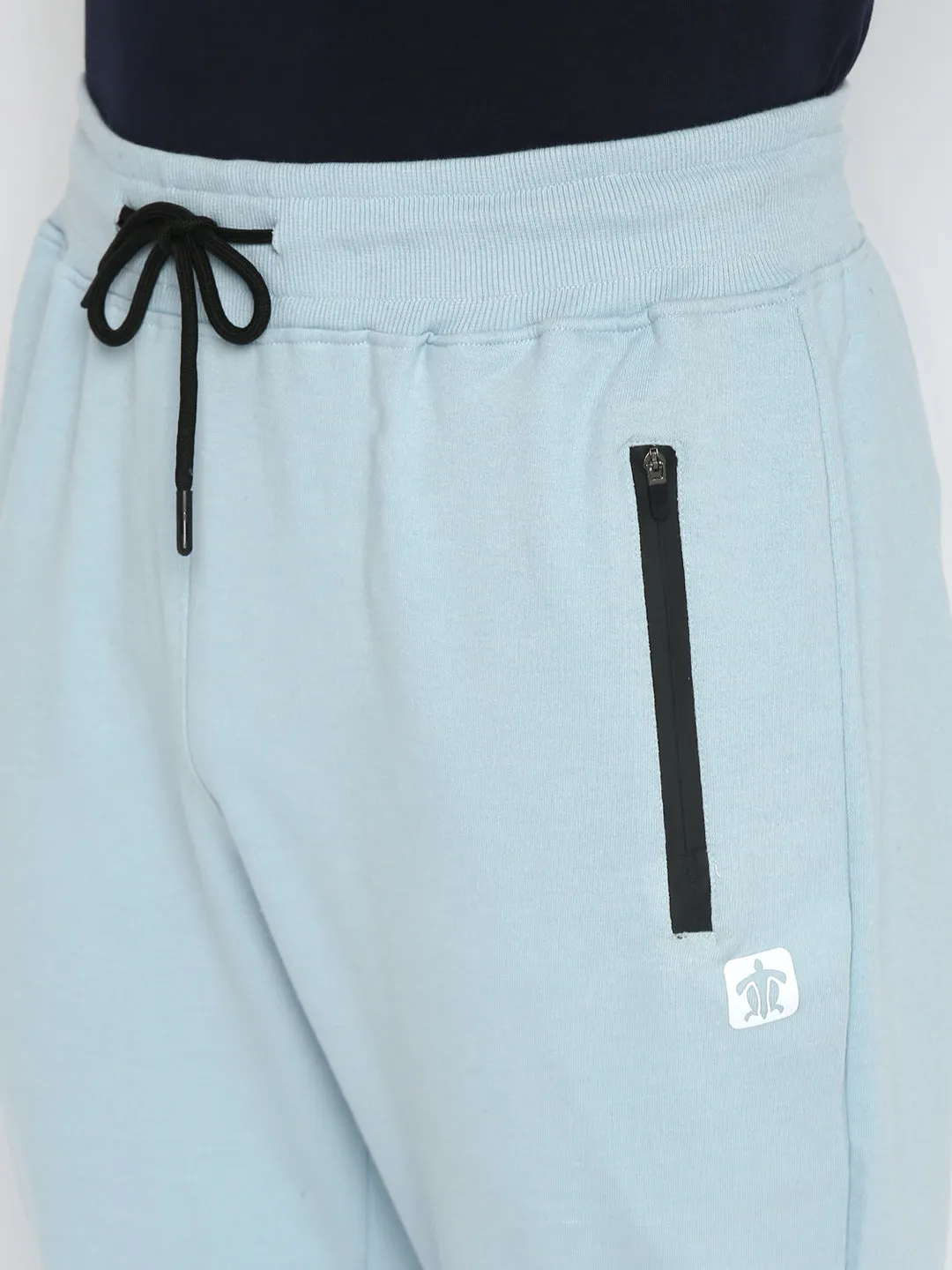 Essentials Sky Blue Solid Joggers