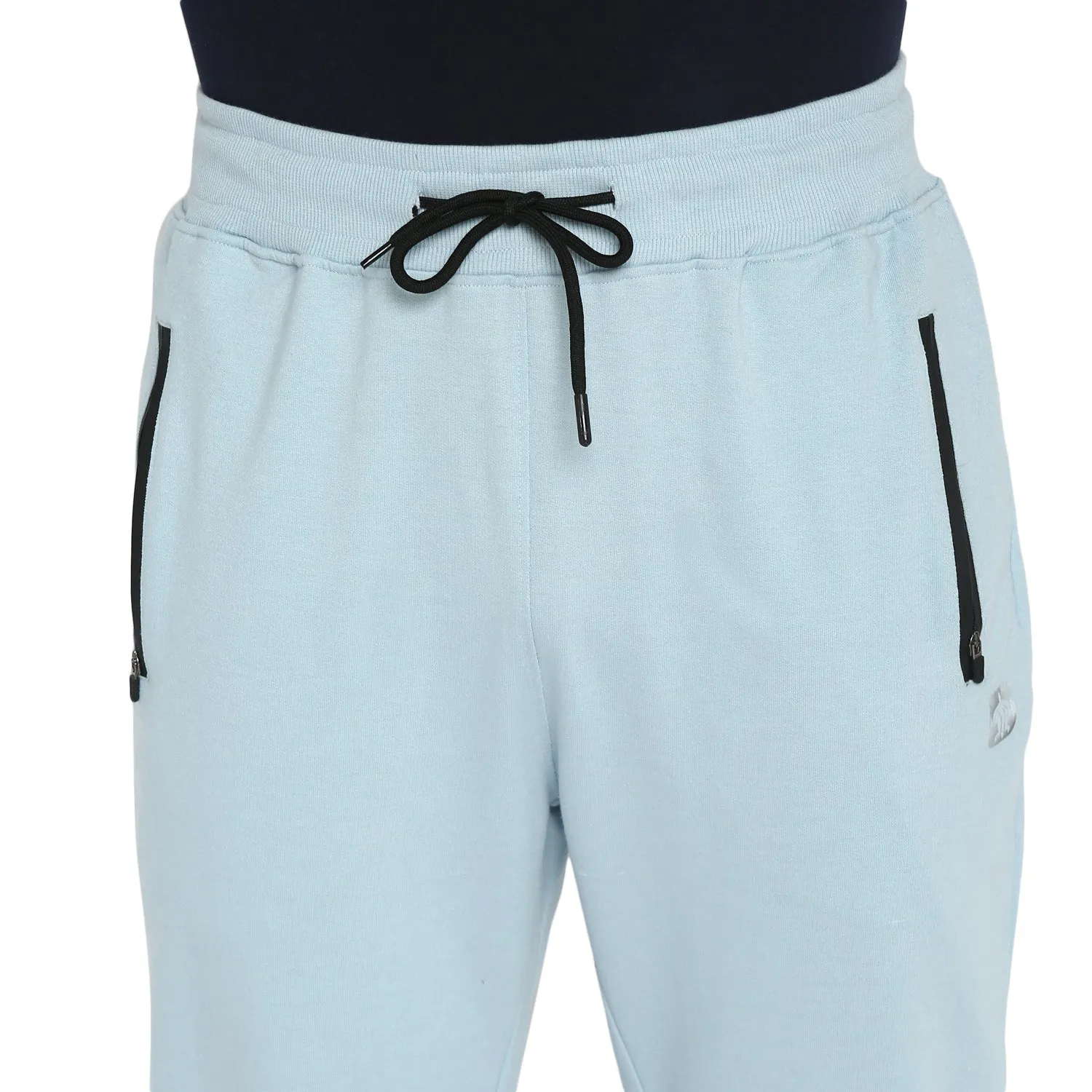 Essentials Sky Blue Solid Joggers