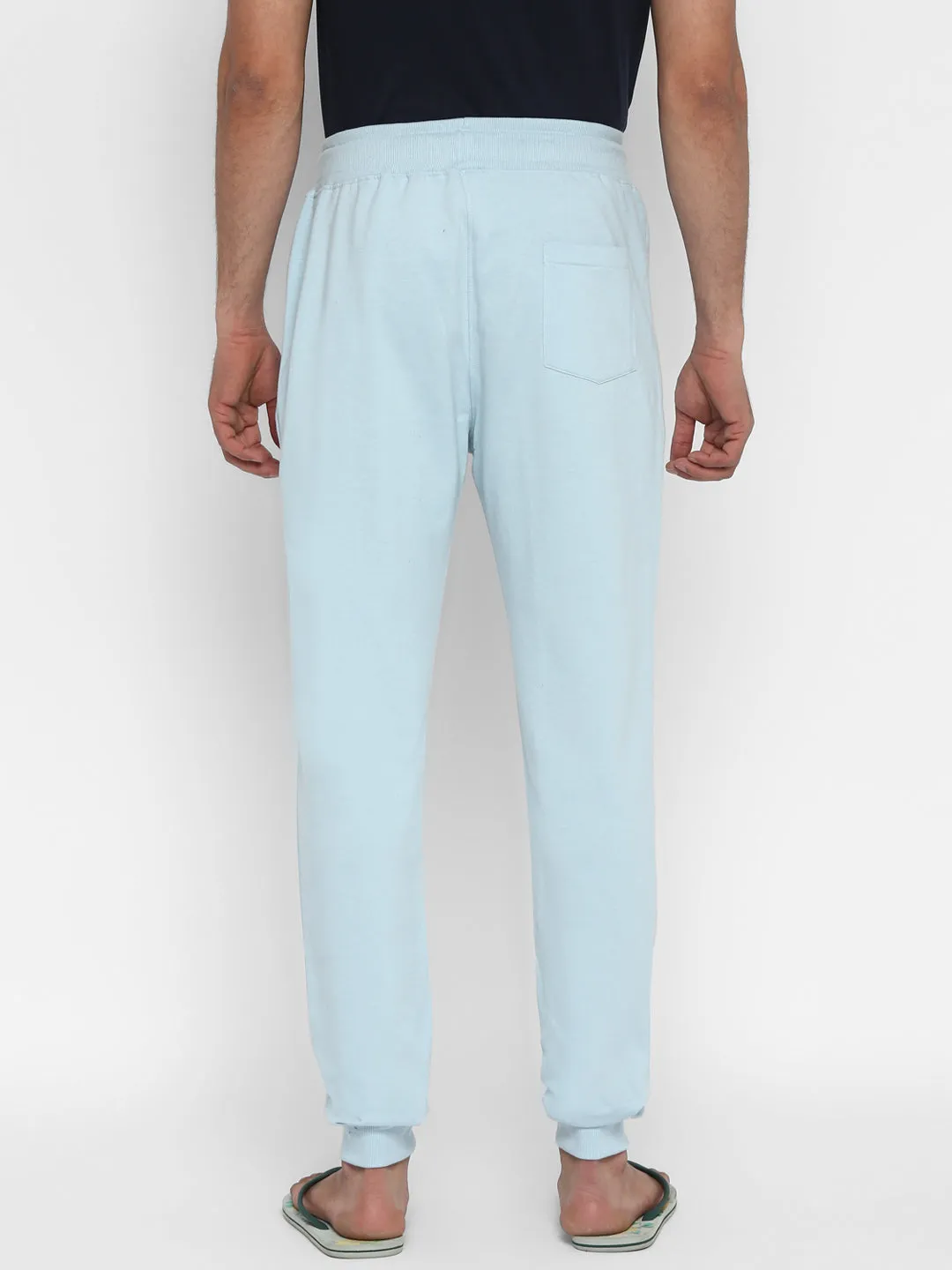 Essentials Sky Blue Solid Joggers