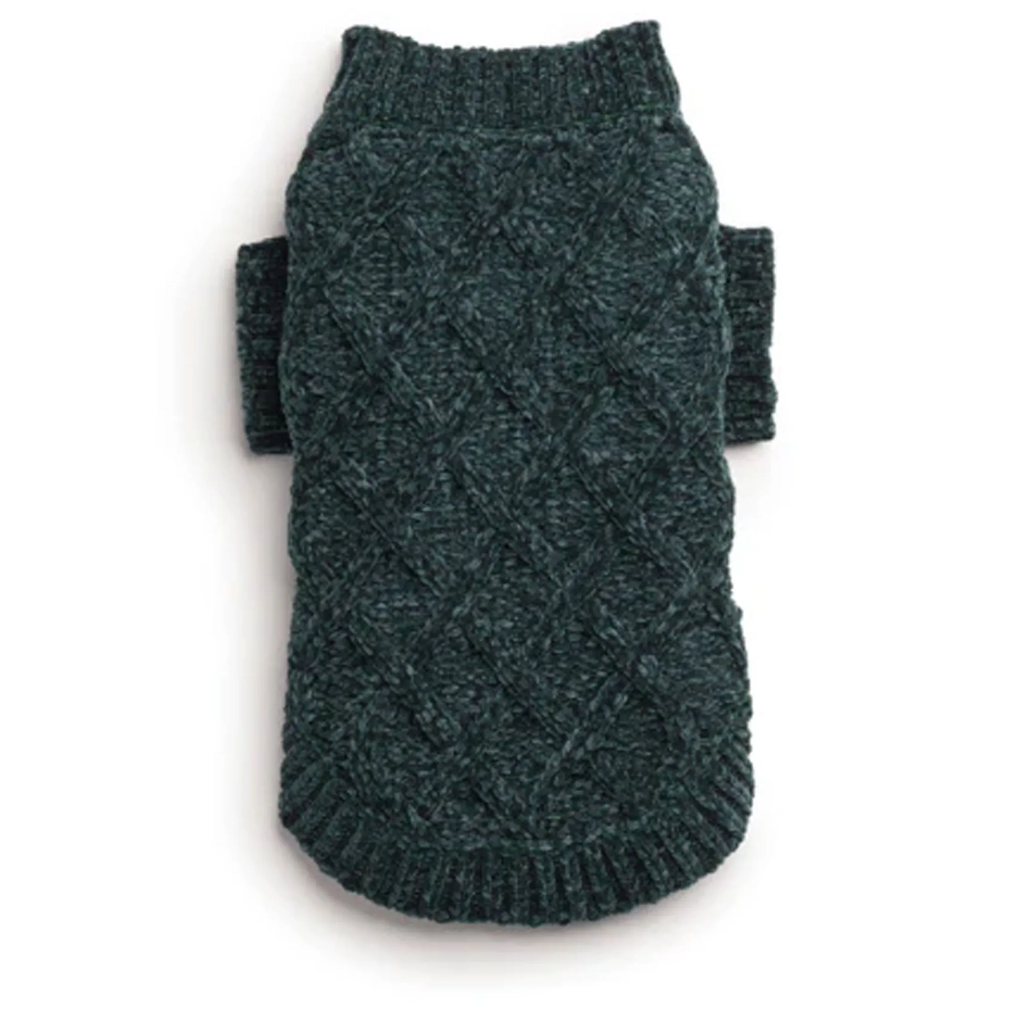 FabDog Chenille Sweater - Emerald