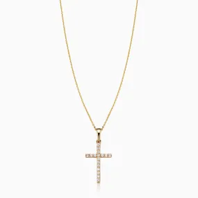 Faith Diamond Cross Pendant Necklace