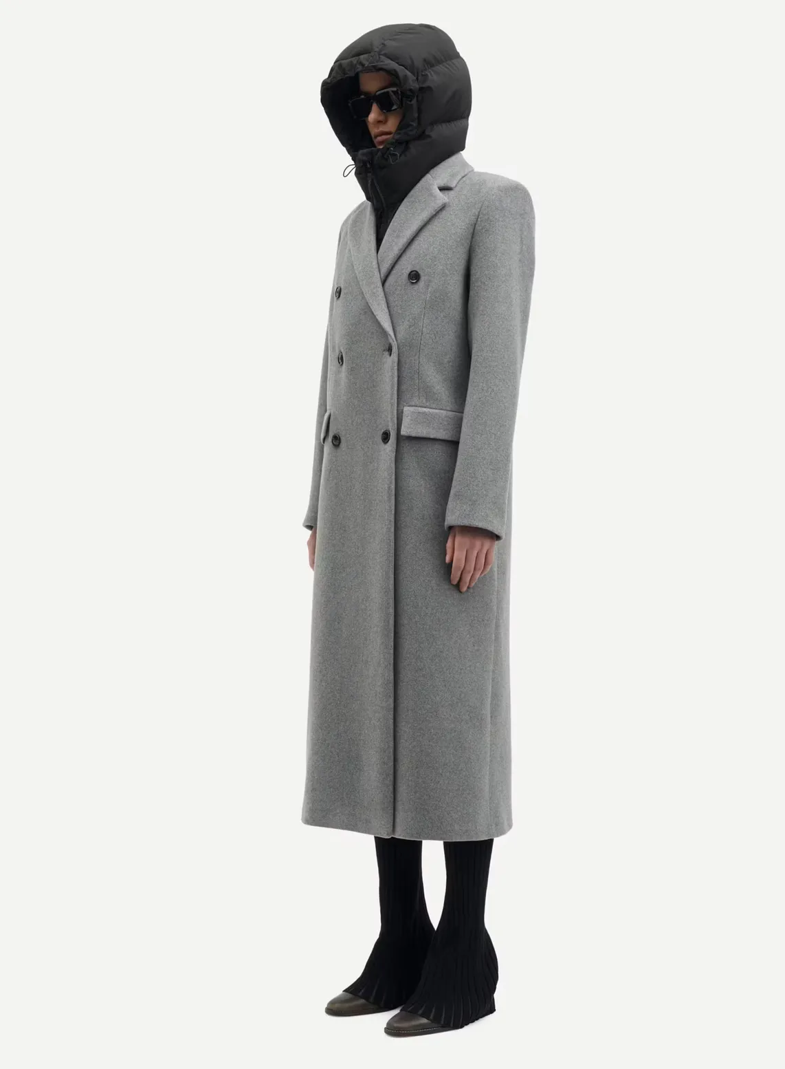 Falcon Coat - Grey Melange