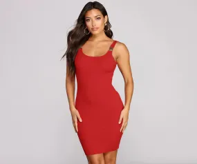 Fasten Furious Ribbed Dress