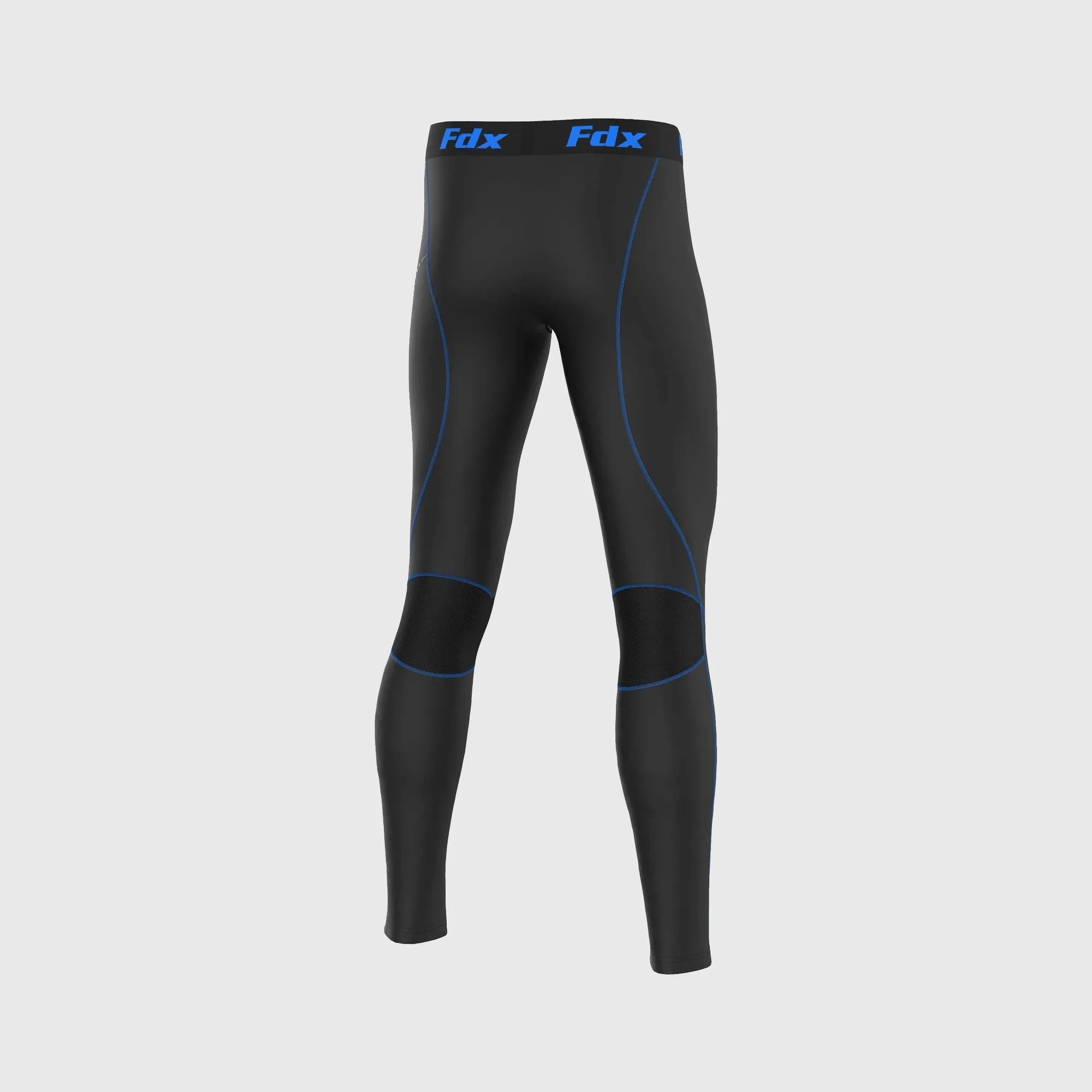 Fdx Men's & Boy's Set Recoil Blue Compression Base Layer Top & Leggings