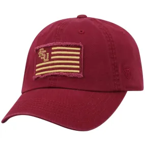 Florida State Seminoles TOW Garnet "Flag 4" Crew Adj. Relax Hat Cap