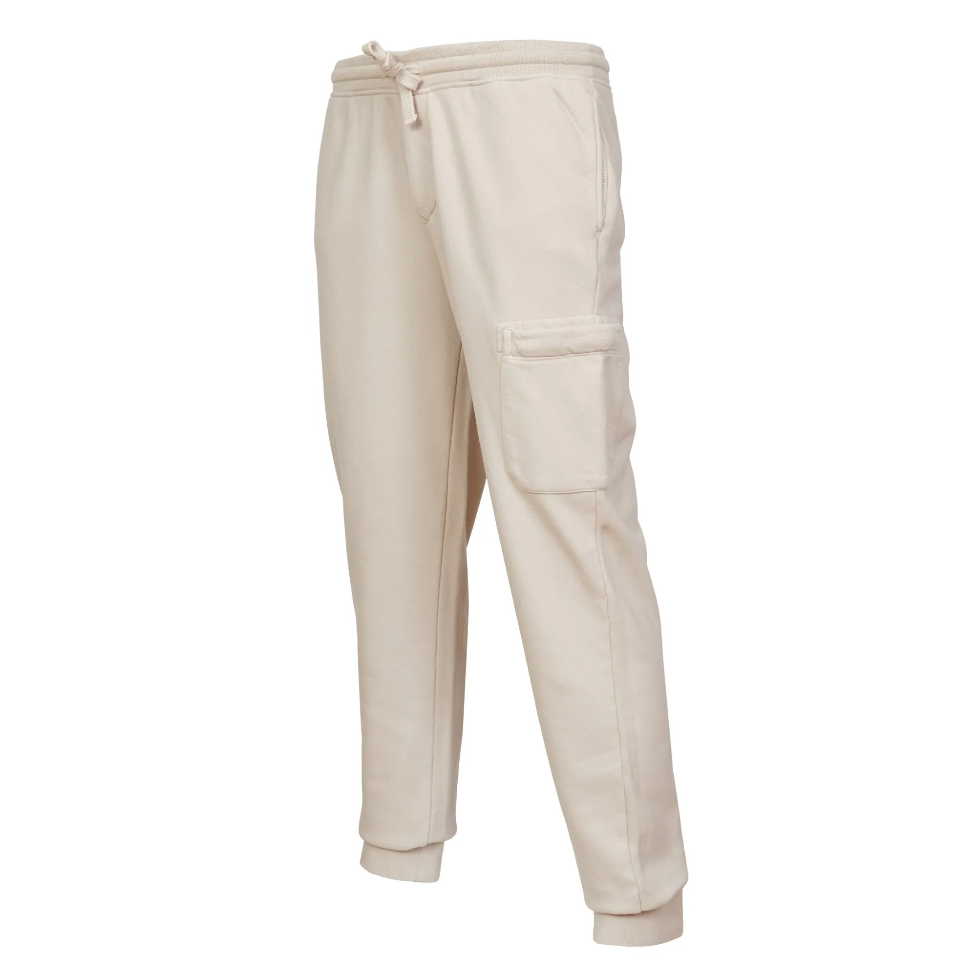 FRADI Cotton Fleece Jogger Pant BEIGE