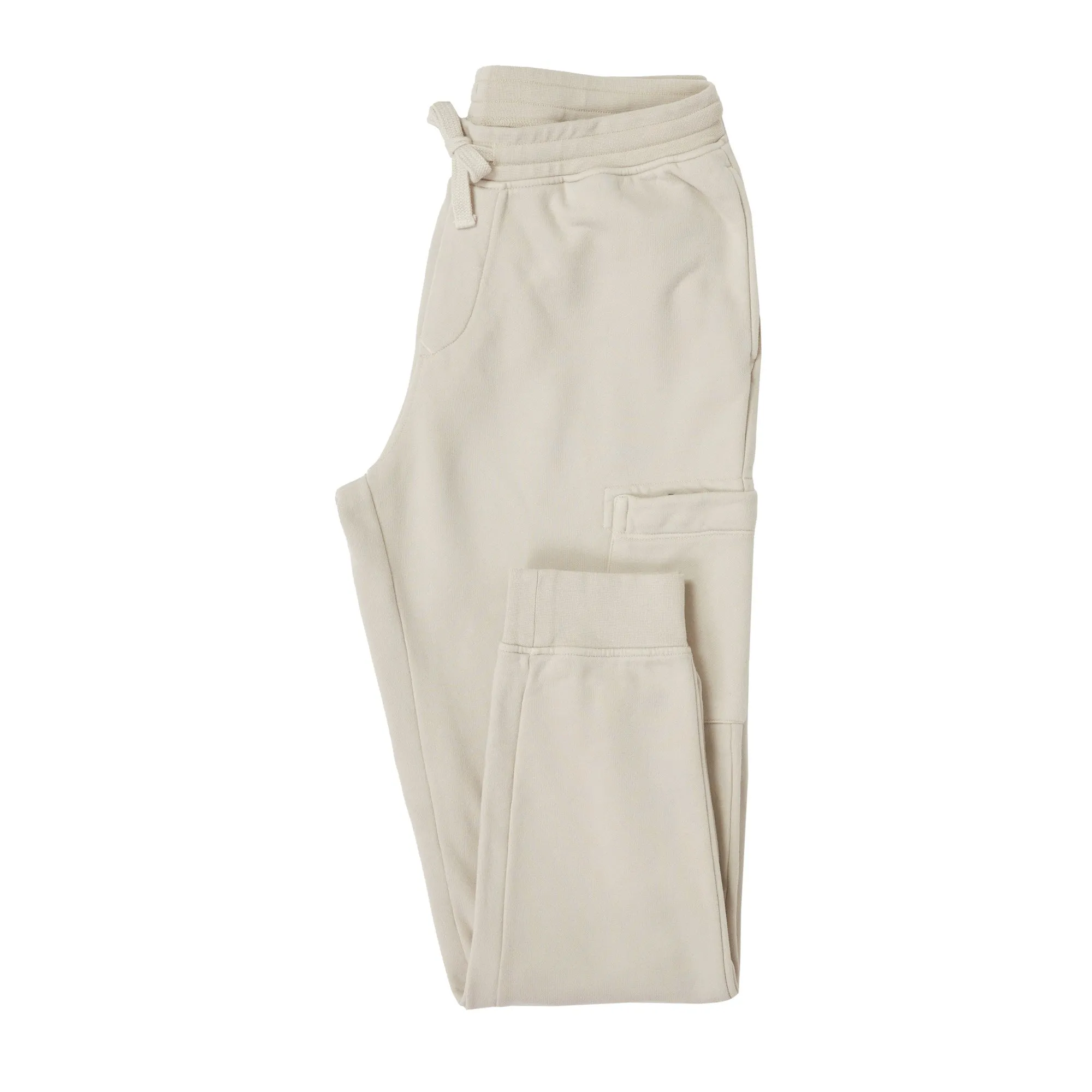 FRADI Cotton Fleece Jogger Pant BEIGE