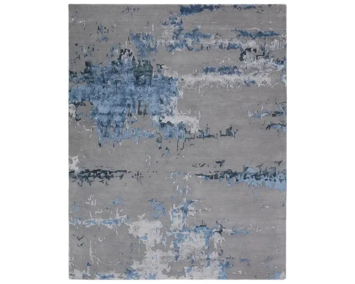 Fragment FRG04 Blue/Silver Rug