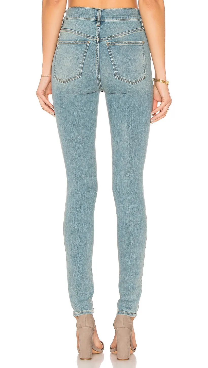 Free People Long And Lean Jegging Indigo