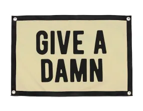 Give a Damn wool camp flag