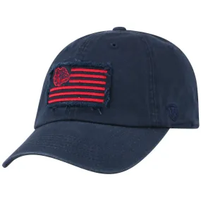 Gonzaga Bulldogs TOW Navy "Flag 4" Crew Adj. Relax Hat Cap